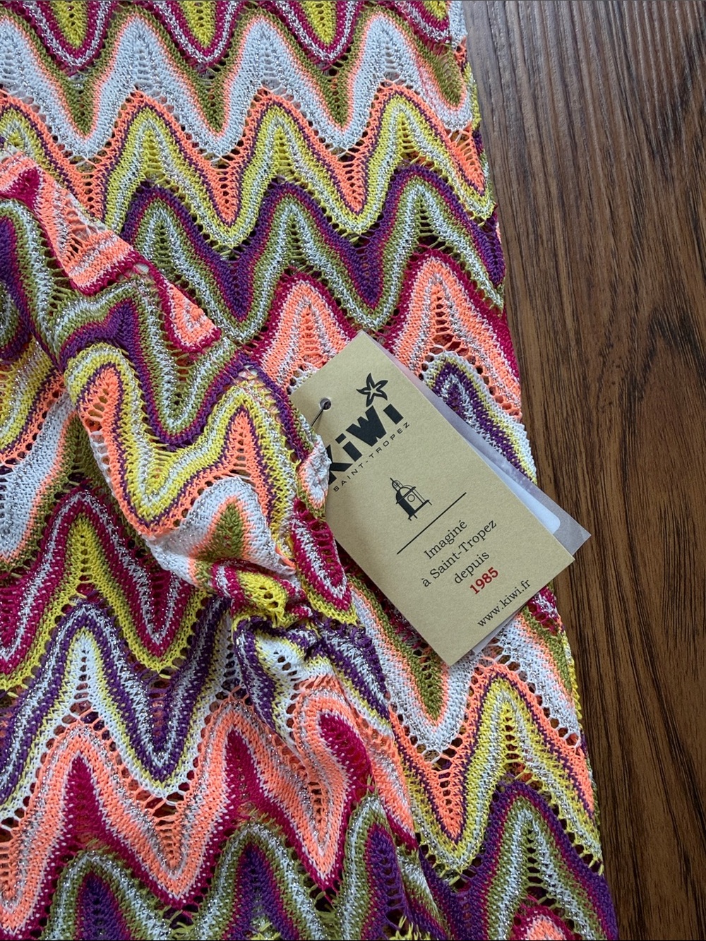 NWT Zigzag Long Halter Dress - Picture 3 of 8